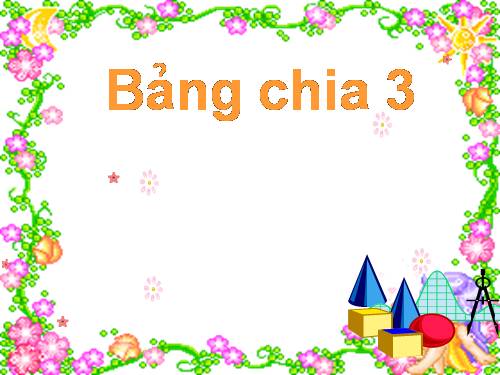 Bảng chia 3