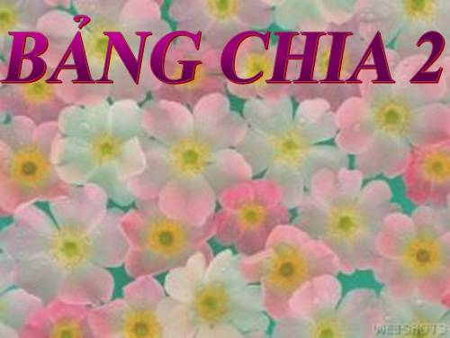 Bảng chia 2