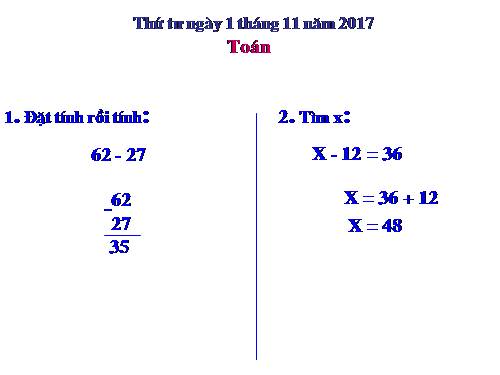 13 trừ đi một số: 13 - 5