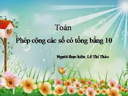 Phép cộng có tổng bằng 10