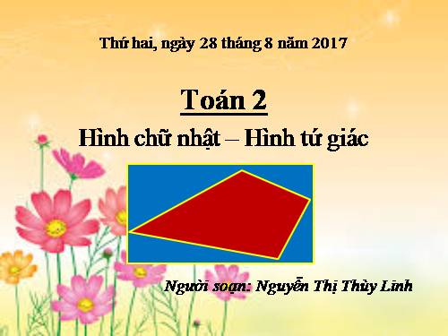 Hình chữ nhật - Hình tứ giác