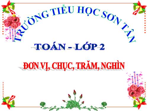 Đơn vị, chục, trăm, nghìn