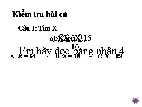 Bảng chia 4