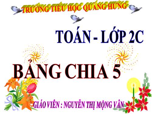 Bảng chia 5