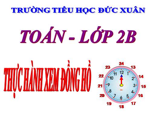 Thực hành xem đồng hồ