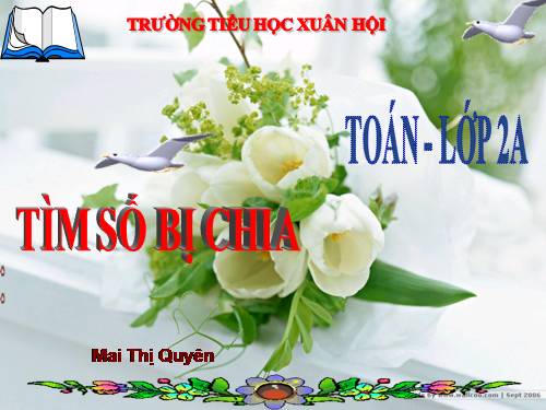 Tìm số bị chia