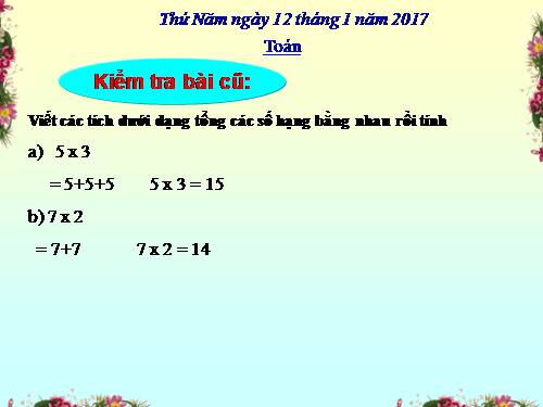 Bảng nhân 2