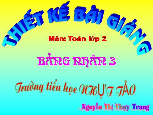 Bảng nhân 3