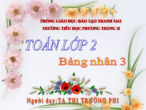 Bảng nhân 3