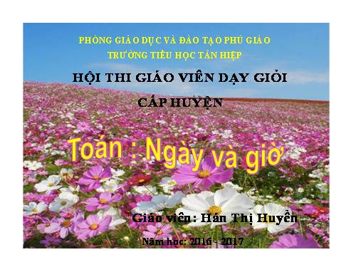 Ngày, giờ