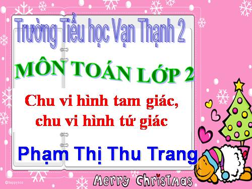 Chu vi hình tam giác - Chu vi hình tứ giác