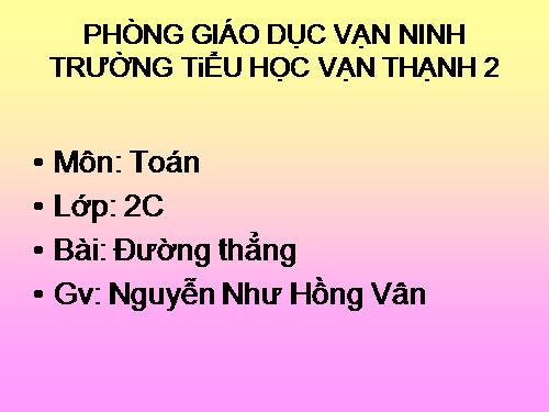 Đường thẳng