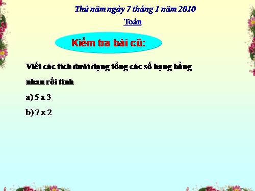 Bảng nhân 2