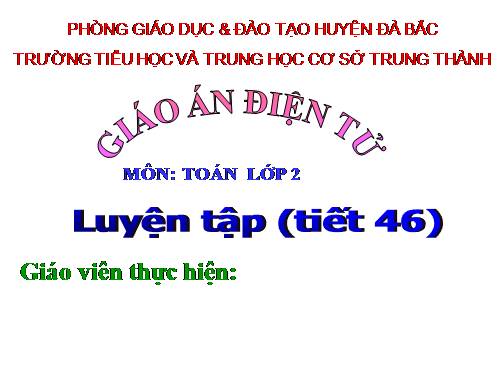 Luyện tập Trang 46