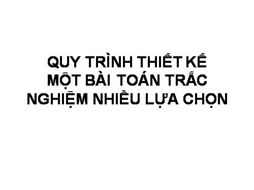 QUY TRINH