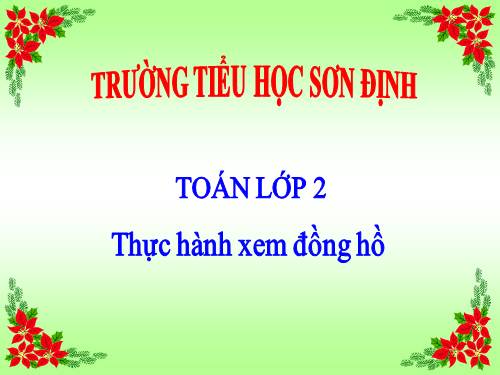 Thực hành xem đồng hồ