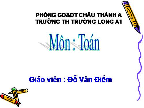 Số tròn chục trừ đi một số