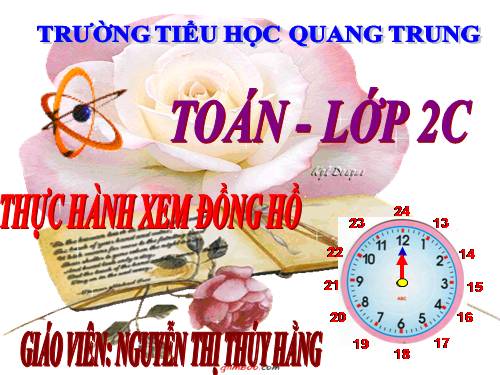 Thực hành xem đồng hồ