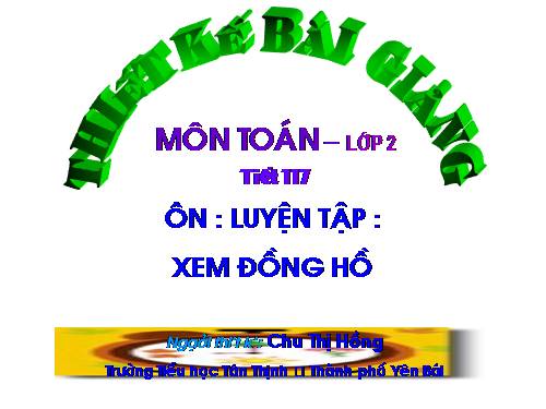 Thực hành xem đồng hồ