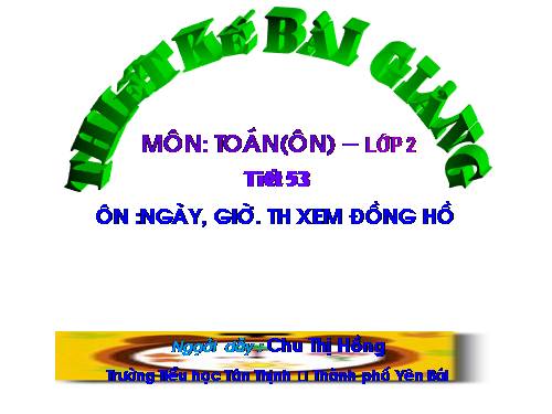 Thực hành xem đồng hồ