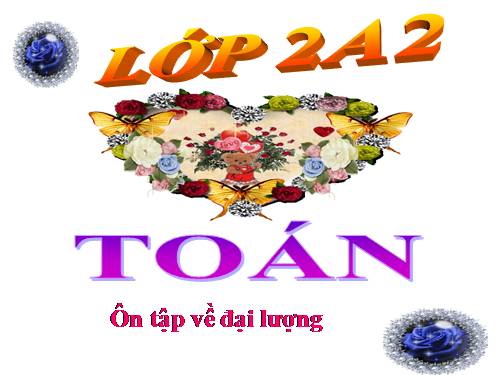 Ôn tập về đại lượng