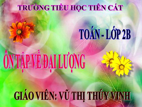 Ôn tập về đại lượng