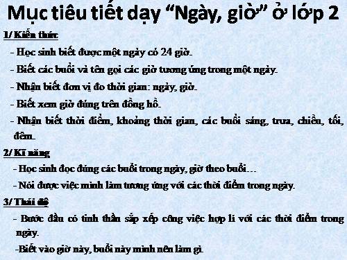 Ngày, giờ