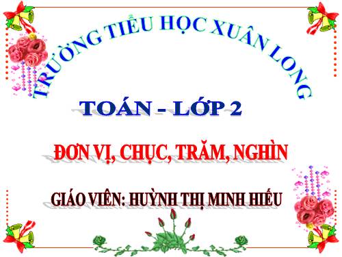 Đơn vị, chục, trăm, nghìn