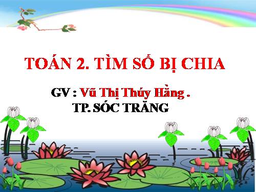 Tìm số bị chia