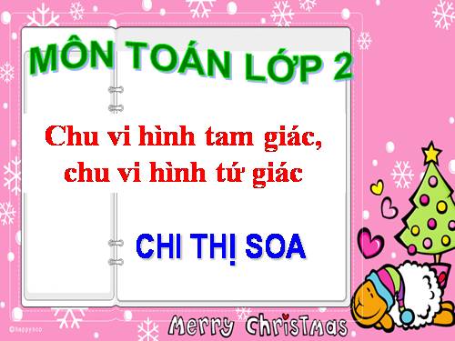 Chu vi hình tam giác - Chu vi hình tứ giác