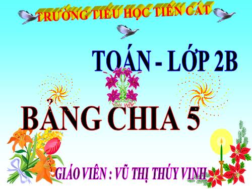 Bảng chia 5