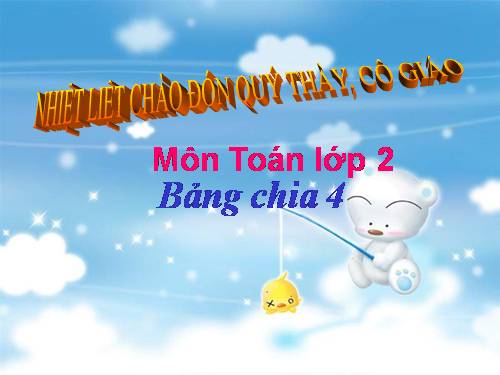 Bảng chia 4