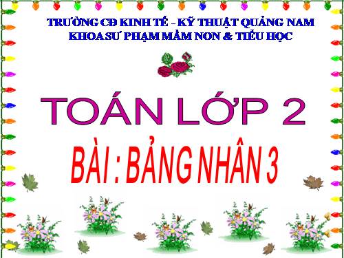 Bảng nhân 3