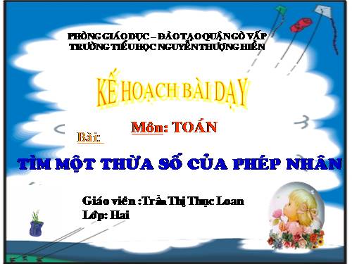 Tìm một thừa số của phép nhân