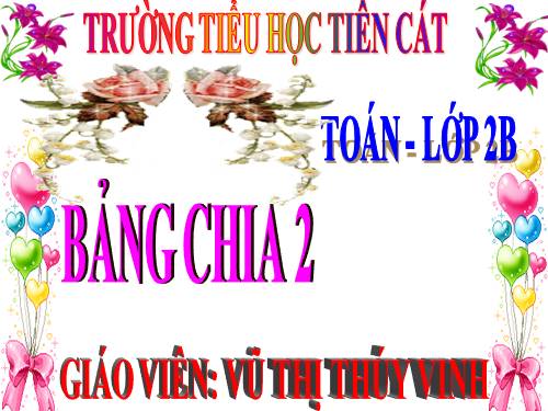 Bảng chia 2