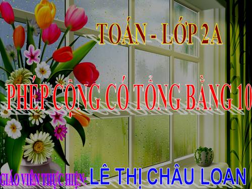 Phép cộng có tổng bằng 10