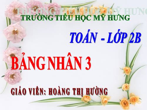 Bảng nhân 3