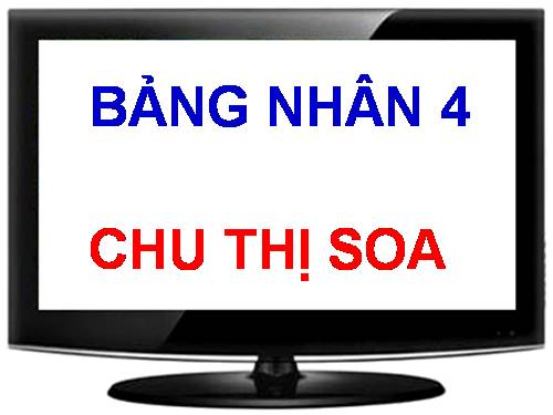 Bảng nhân 4