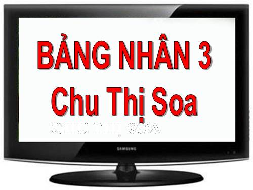 Bảng nhân 3