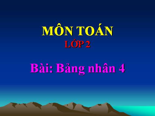 Bảng nhân 4