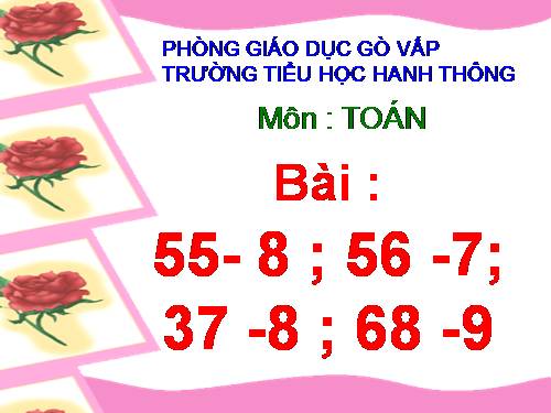 Các Bài giảng khác thuộc Chương trình Toán 2