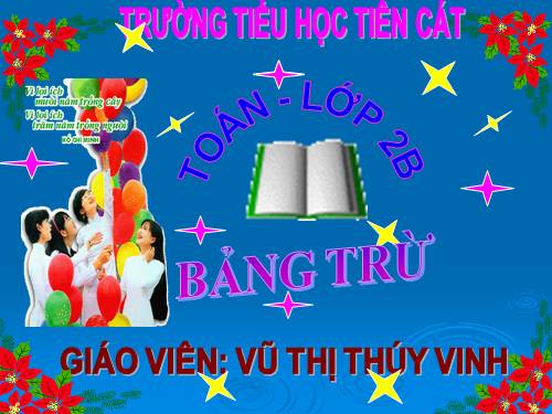 Bảng trừ