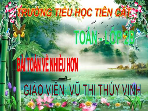 Bài toán về ít hơn