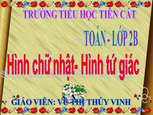 Hình chữ nhật - Hình tứ giác