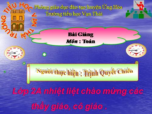 Số tròn chục trừ đi một số