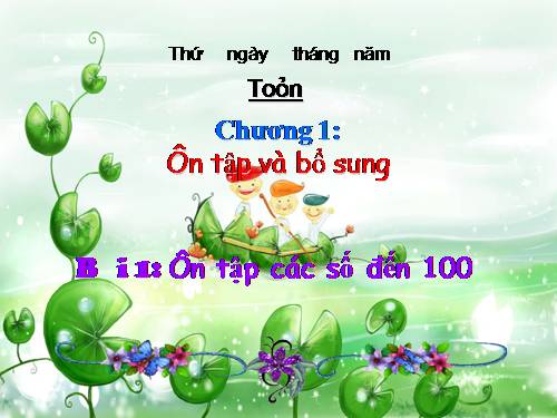 Ôn tập các số đến 100