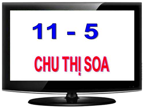 11 trừ đi một số: 11 - 5