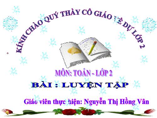 Các Bài giảng khác thuộc Chương trình Toán 2