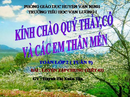 Các Bài giảng khác thuộc Chương trình Toán 2