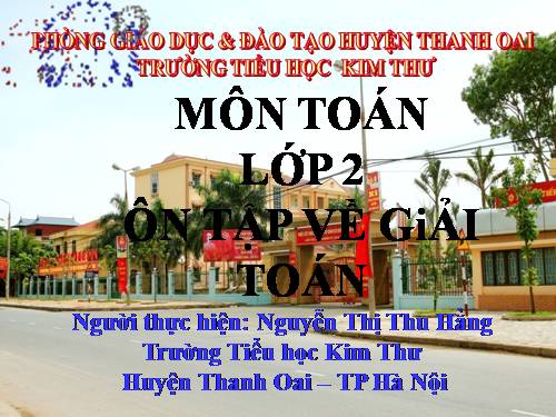 Ôn tập về giải toán